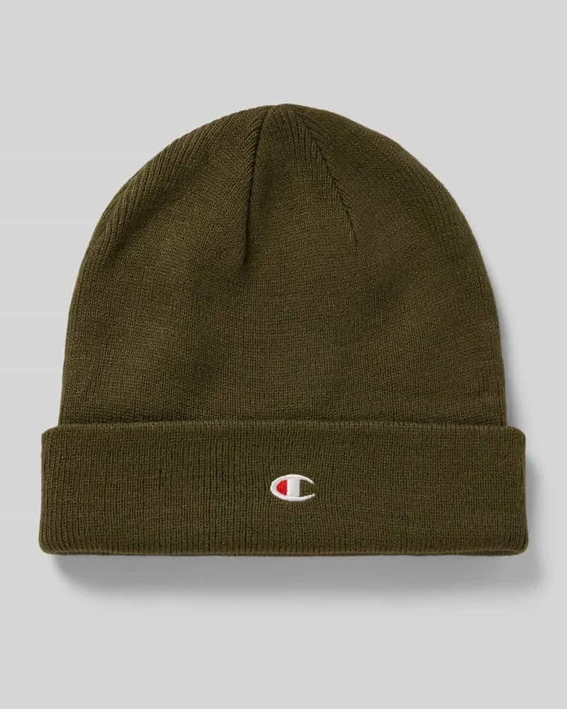Champion Beanie mit Label-Detail Khaki