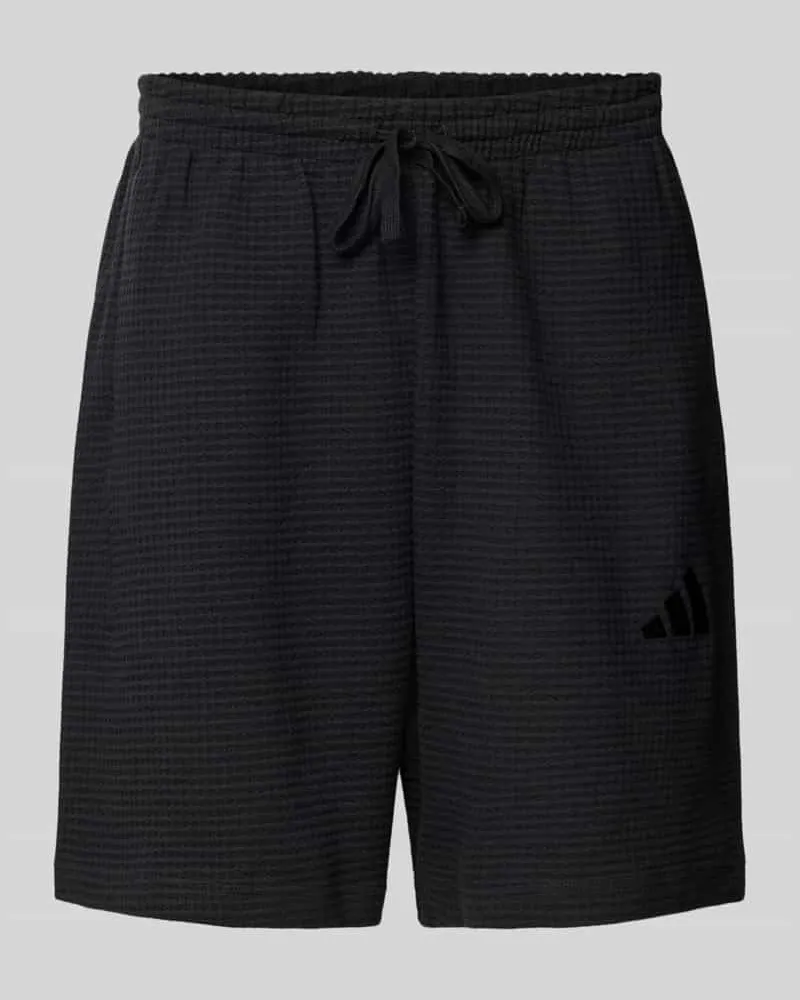 adidas Shorts mit elastischem Bund und Label-Stitching 