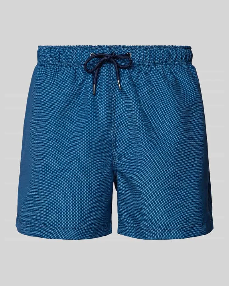 McNeal Badehose mit Allover-Muster Blau