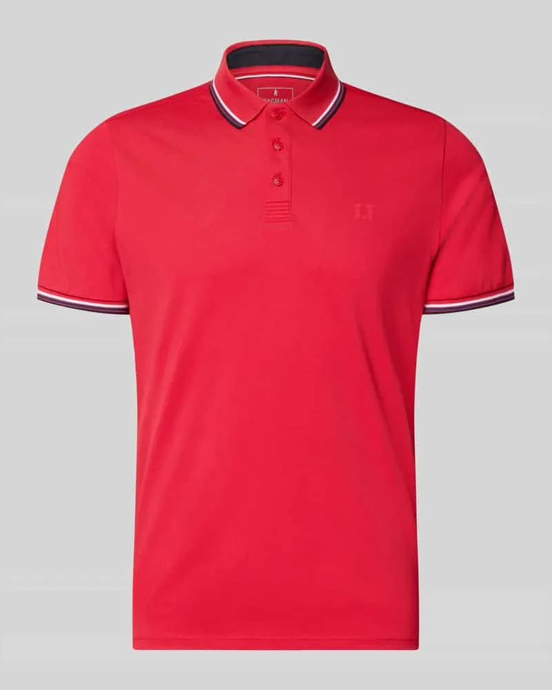 Ragman Modern Fit Poloshirt mit Logo-Print Modell 'Keep Dry Rot