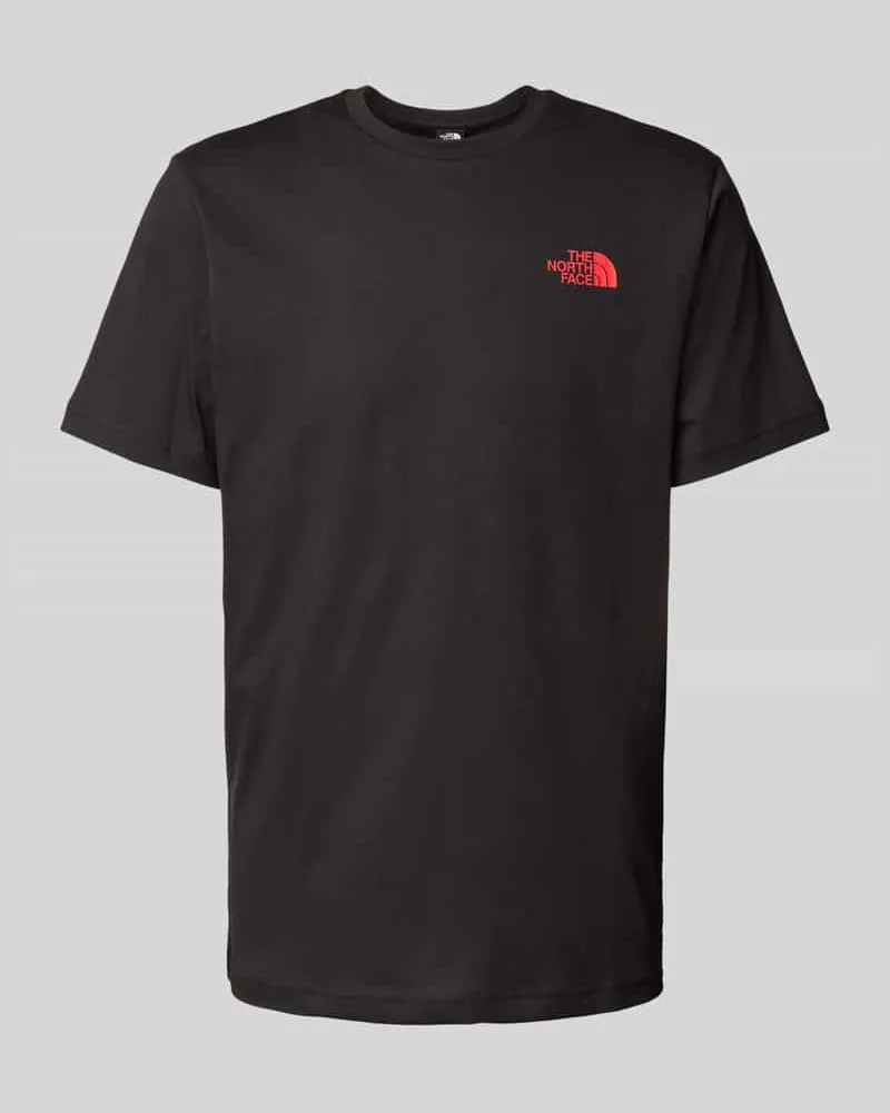 The North Face T-Shirt mit Label-Print Black