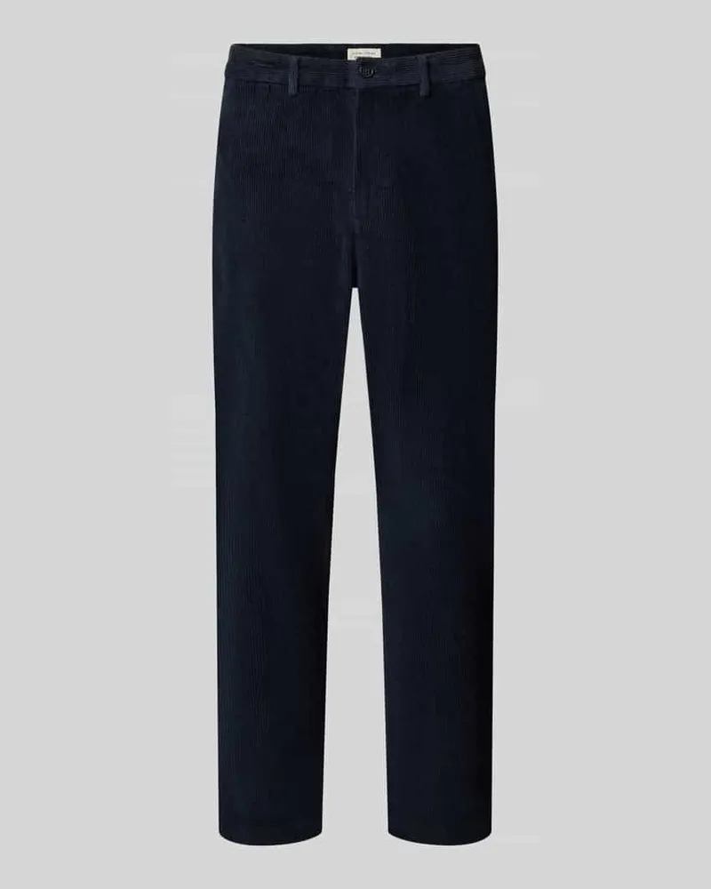 Casual Friday Cordhose mit seitlichen Eingrifftaschen Marine