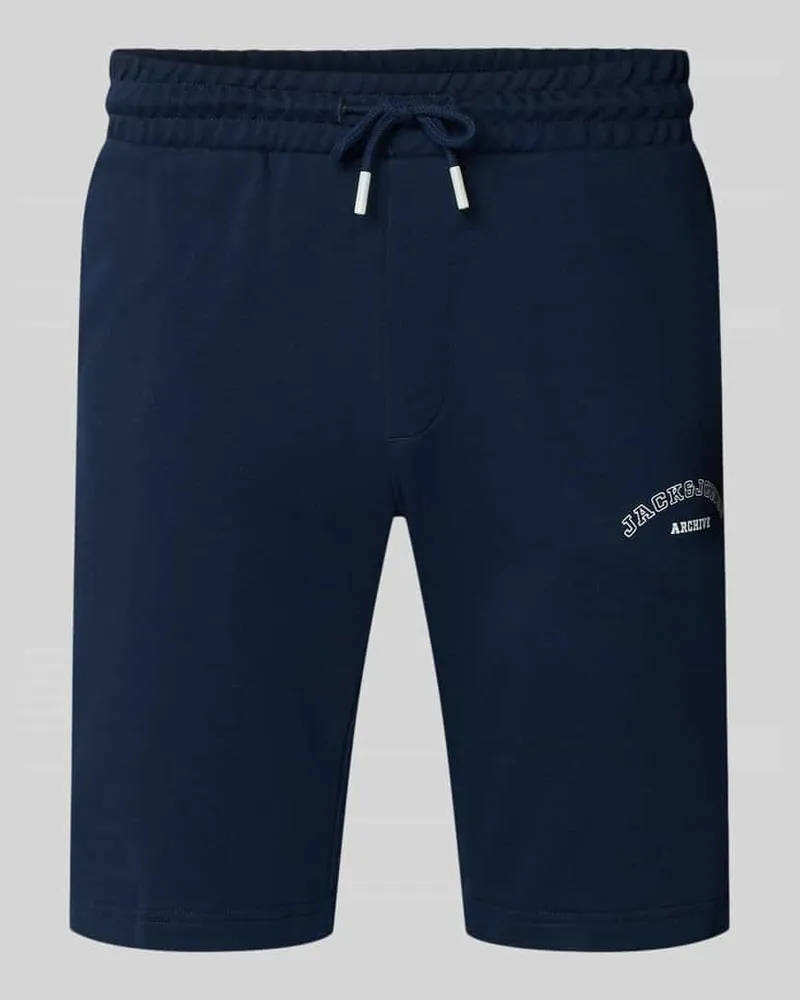 Jack & Jones Shorts mit Logo-Print Modell 'GORDON Marine