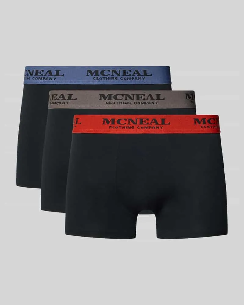 McNeal Trunks mit elastischem Bund im 3er-Pack Black