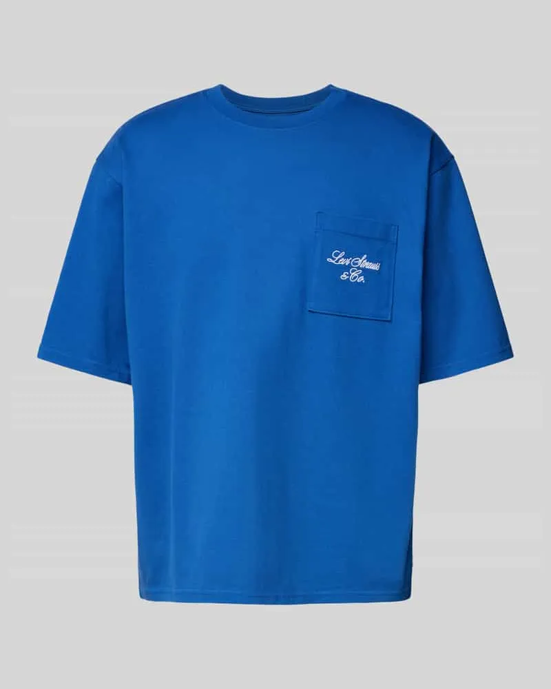 Levi's Oversized T-Shirt mit Rundhalsausschnitt Jeansblau