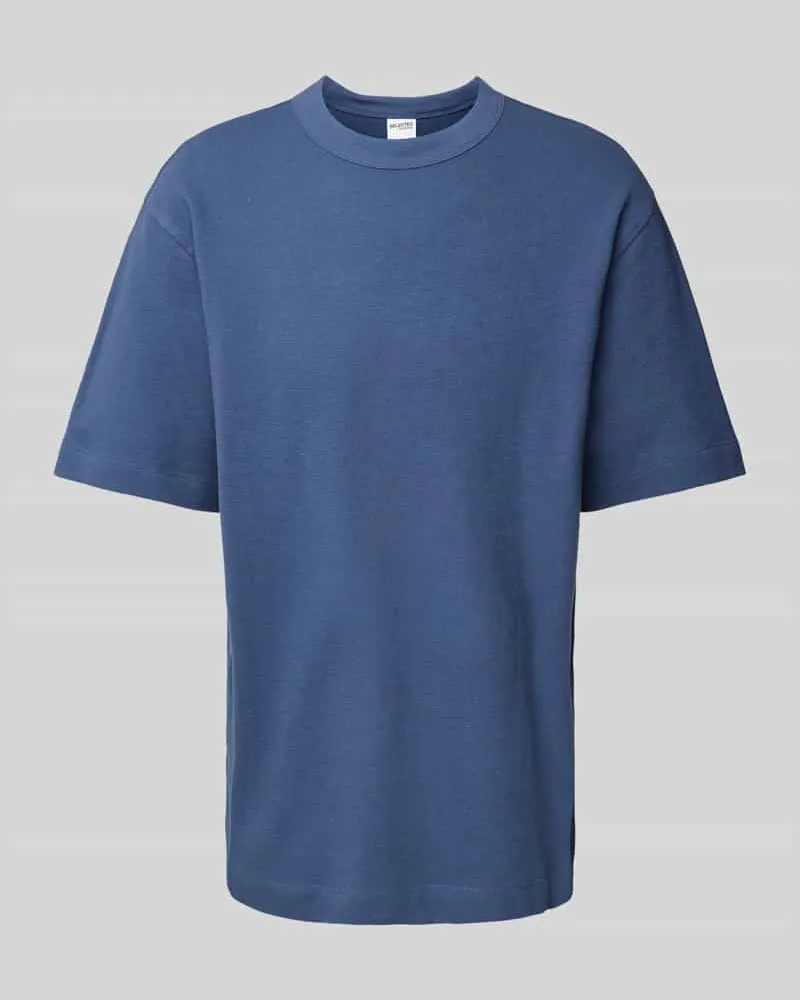 Selected Homme Relaxed Fit T-Shirt mit Rundhalsausschnitt 