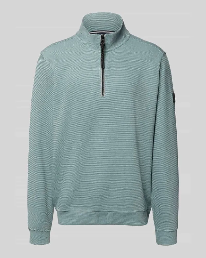 Lerros Relaxed Fit Sweatshirt aus Baumwoll-Mix Modell 'SELANIK Helltuerkis