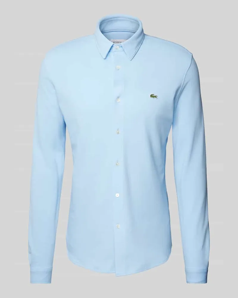 Lacoste Freizeithemd mit Knopfleiste Hellblau
