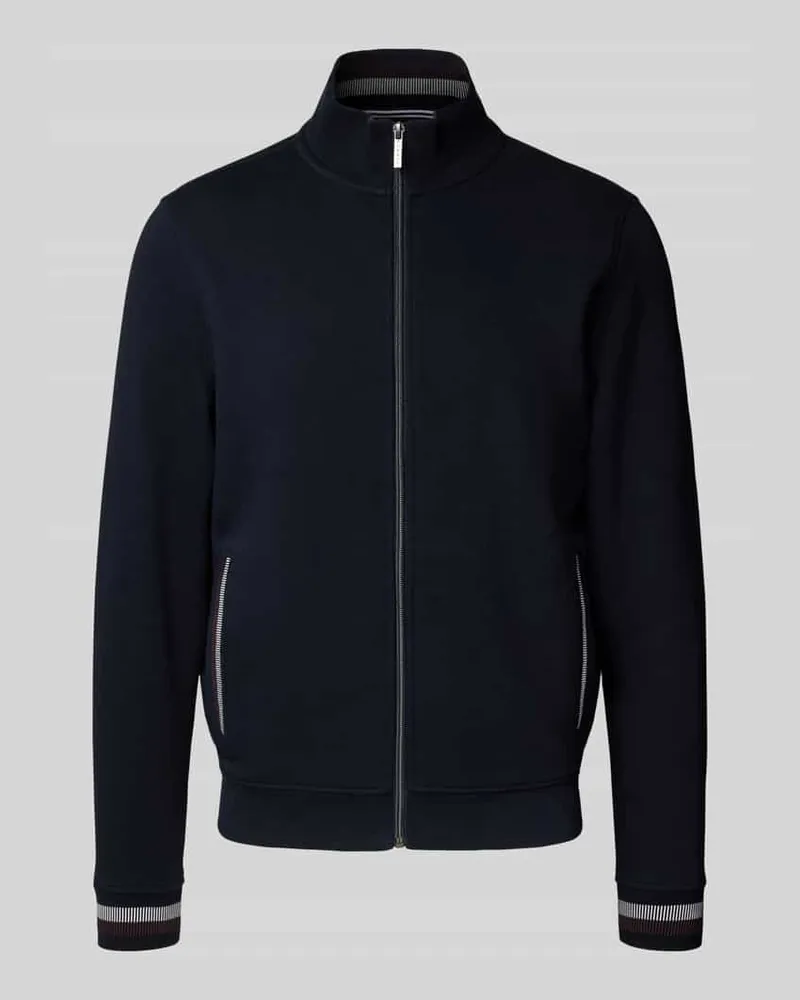 Bugatti Sweatjacke mit Stehkragen 
