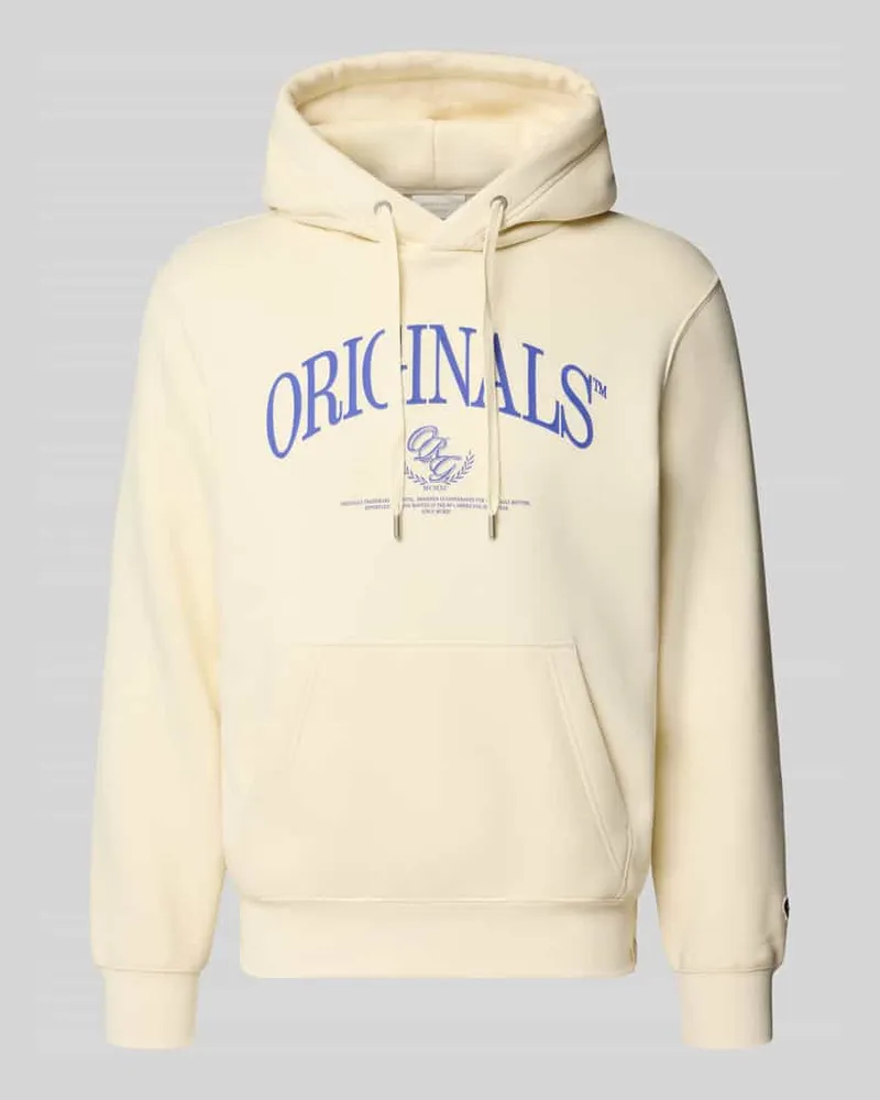 Jack & Jones Relaxed Fit Hoodie aus Baumwoll-Mix Modell 'FREDERIKSBERG Beige