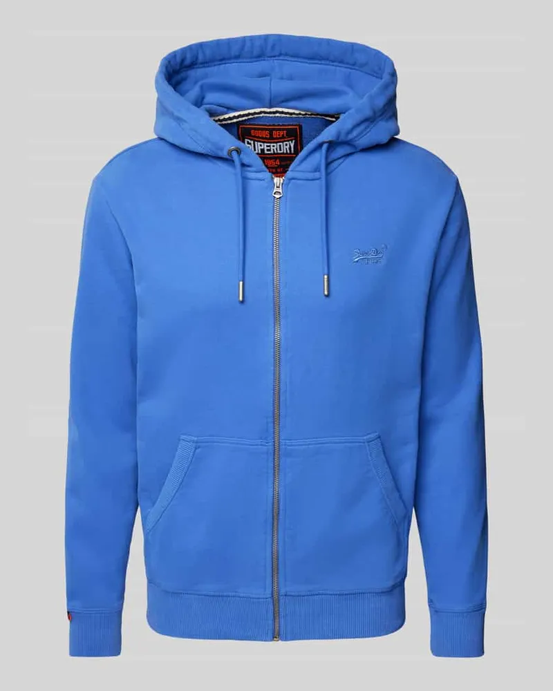 Superdry. Sweatjacke mit Label-Stitching 
