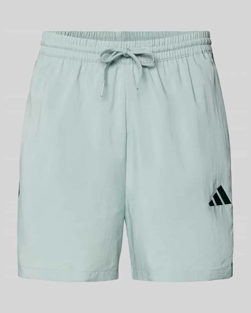 adidas Regular Fit Sport-Shorts mit Kontraststreifen Modell 'CHELSEA Mint