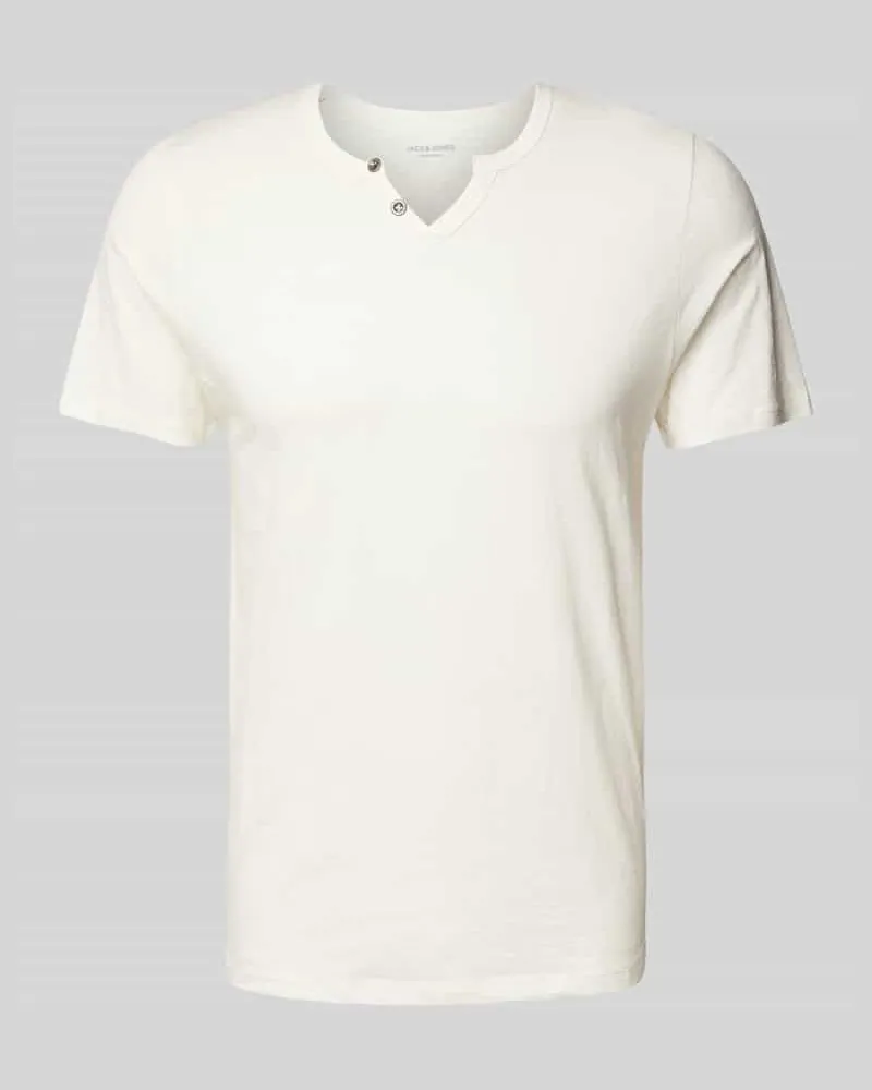 Jack & Jones T-Shirt mit V-Ausschnitt Weiss