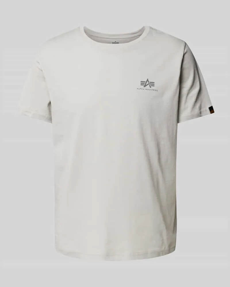 Alpha Industries T-Shirt mit Label-Print 