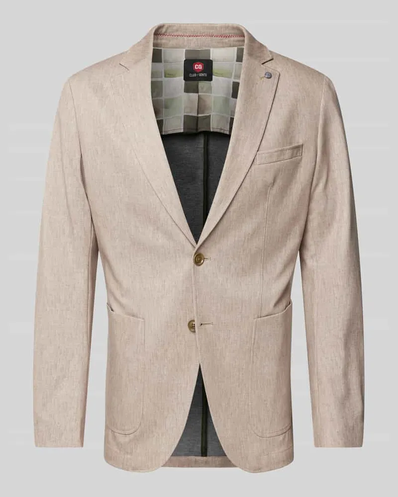 CG Sakko mit aufgesetzten Taschen Modell 'Carter Beige