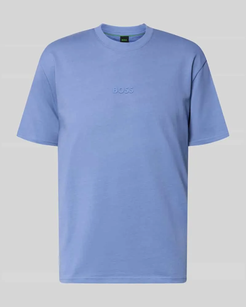 HUGO BOSS T-Shirt aus reiner Baumwolle Blau