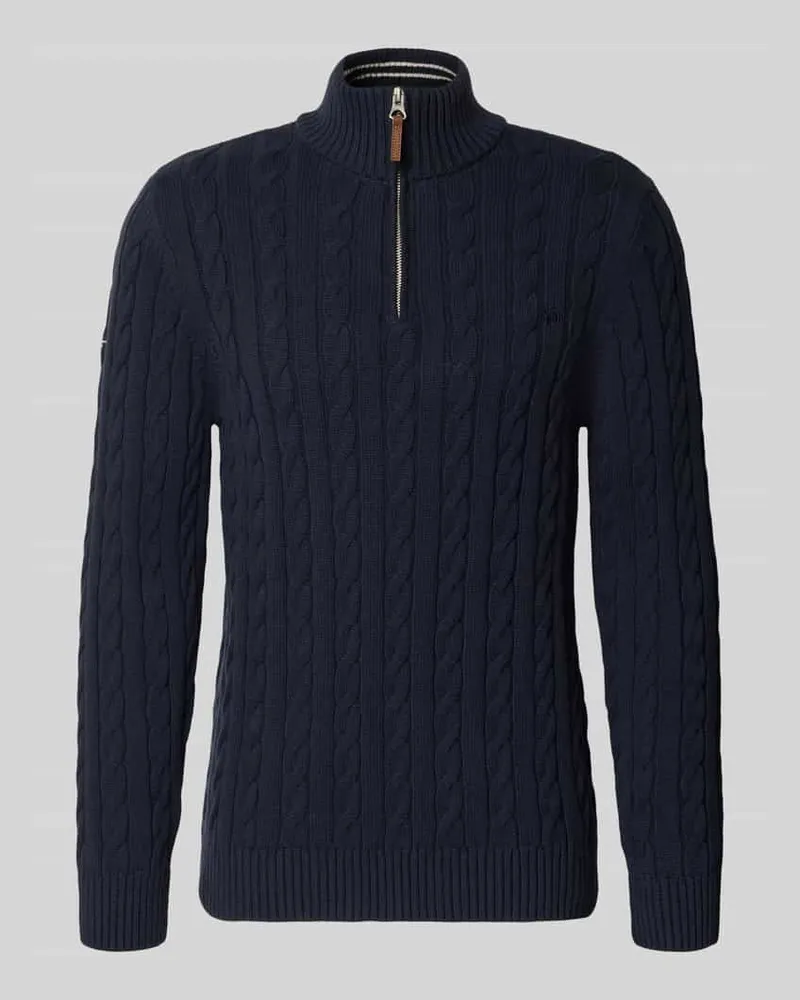 Superdry. Strickpullover aus reiner Baumwolle Marine