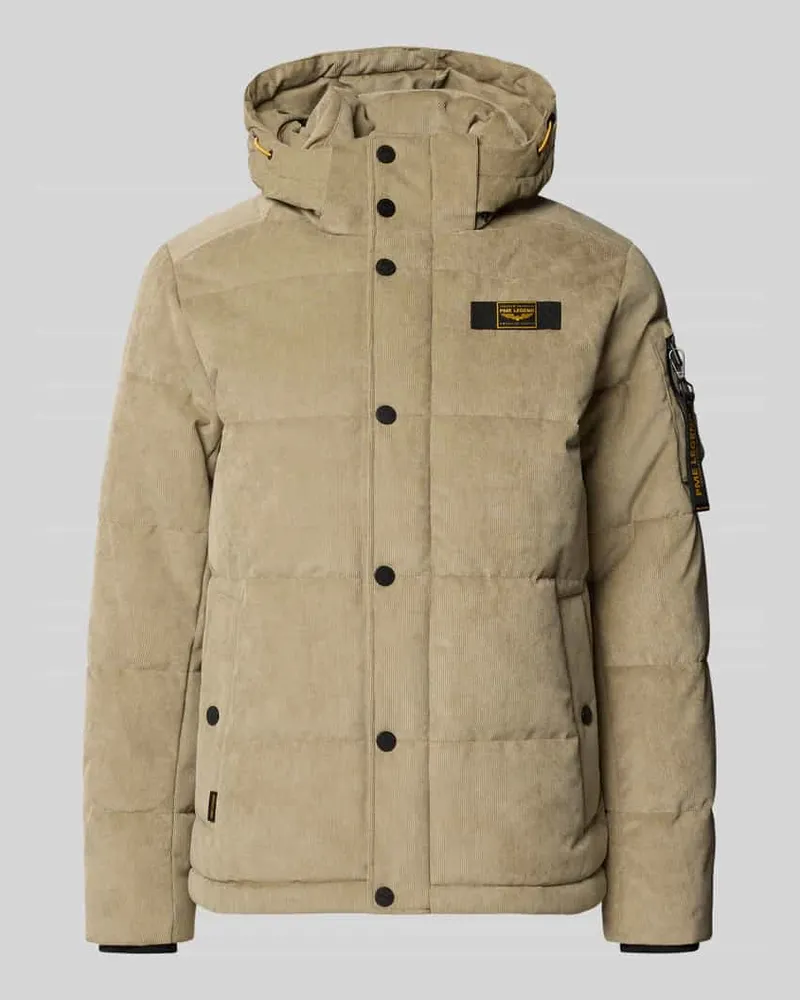 PME Legend Regular Fit Jacke mit Label-Patch Modell 'GOBBLER Sand