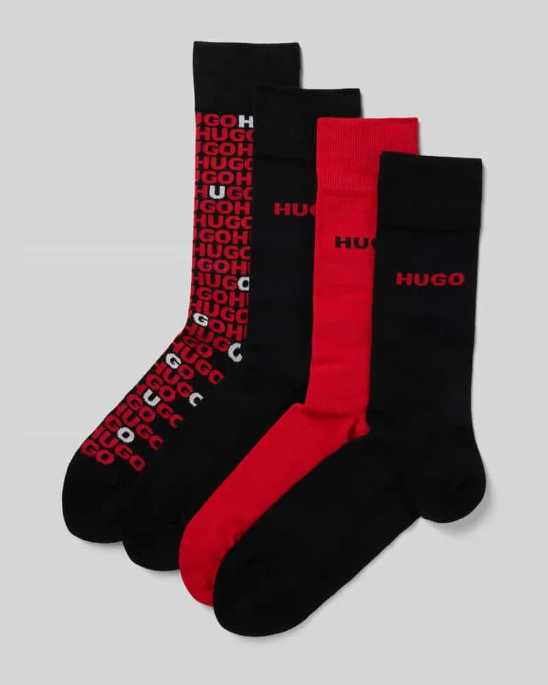 HUGO BOSS Socken im 4er-Pack Modell 'TORTUGA Black