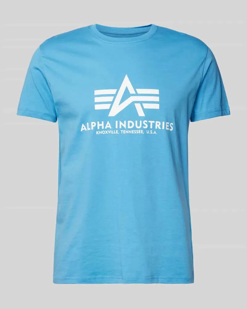 Alpha Industries T-Shirt aus reiner Baumwolle Ocean