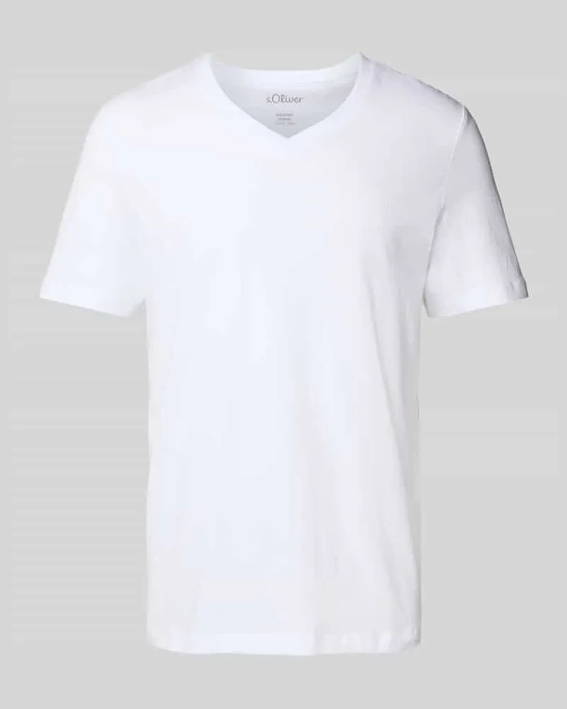 S.Oliver Regular Fit T-Shirt aus reiner Baumwolle 