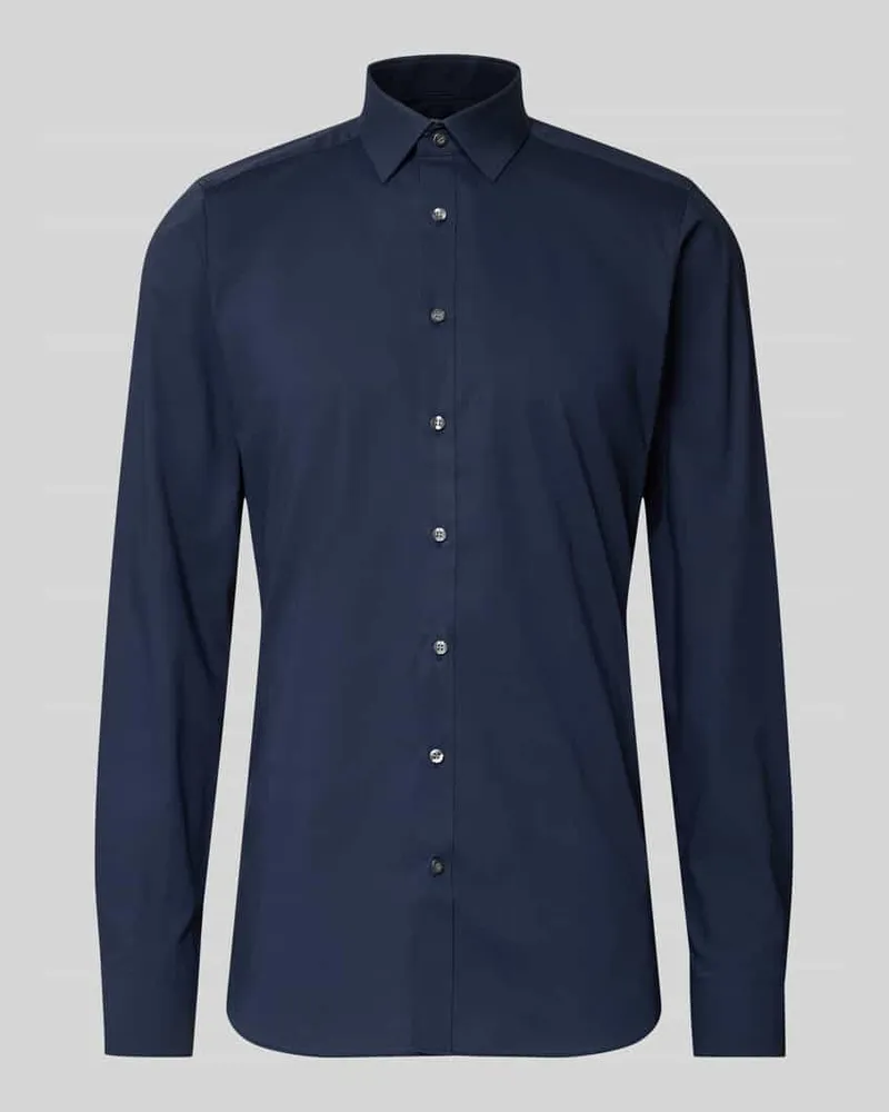 Olymp Regular Fit Businesshemd mit extra langem Arm Marine