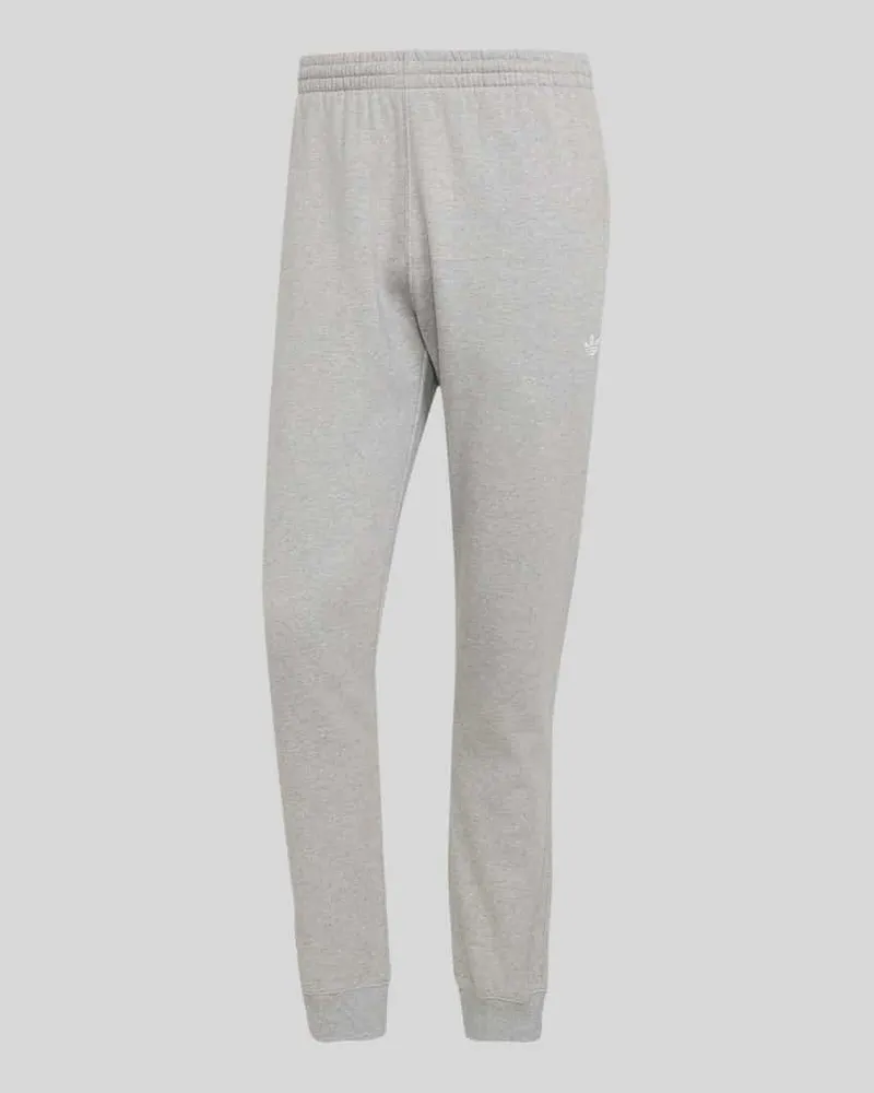 adidas Slim Fit Sweathose mit Logo-Print Hellgrau
