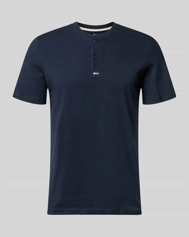 S.Oliver Regular Fit T-Shirt aus reiner Baumwolle Marine