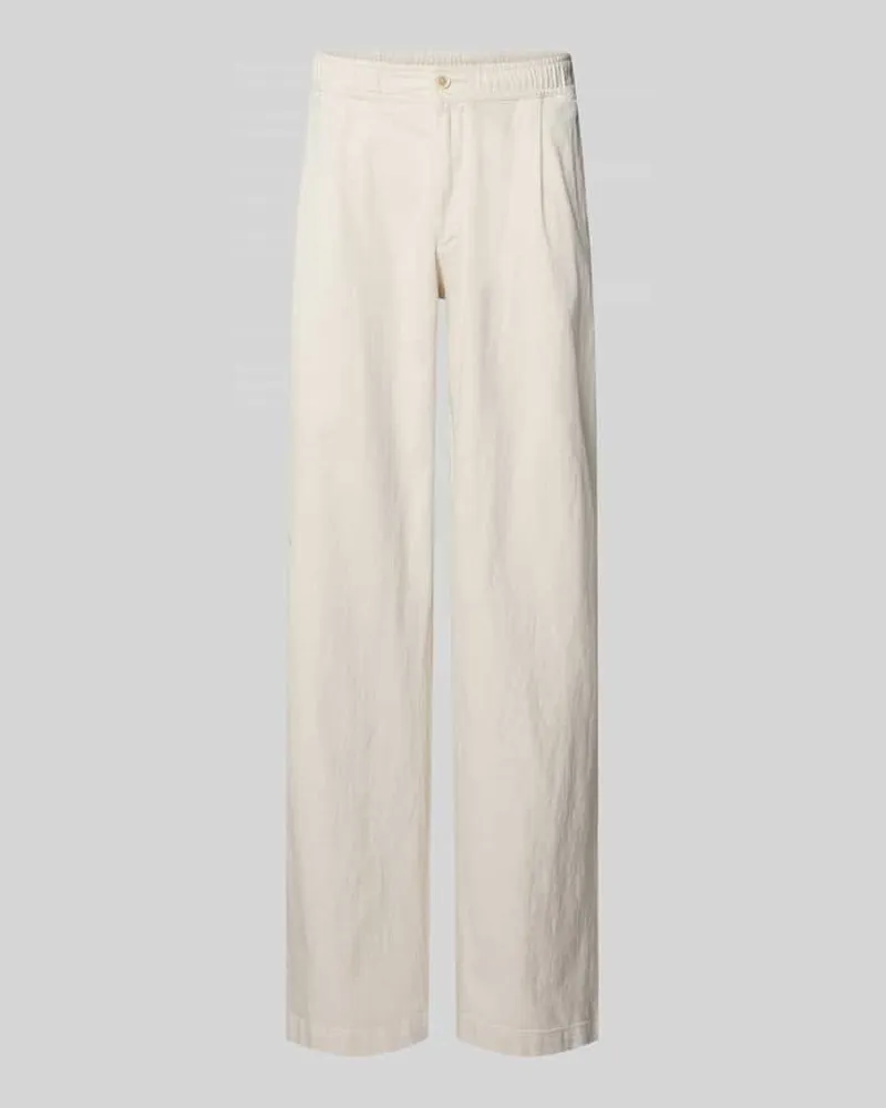 Bugatti Hose mit Eingrifftaschen und elastischem Bund Ecru