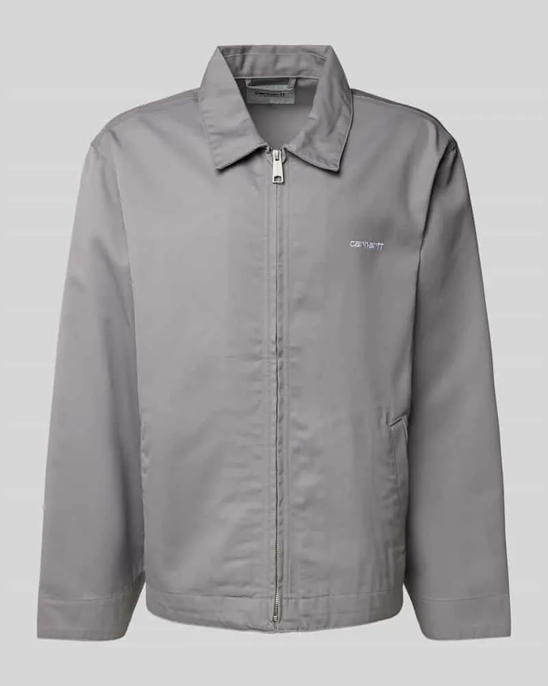 Carhartt WIP Jacke mit Label-Stitching Stein