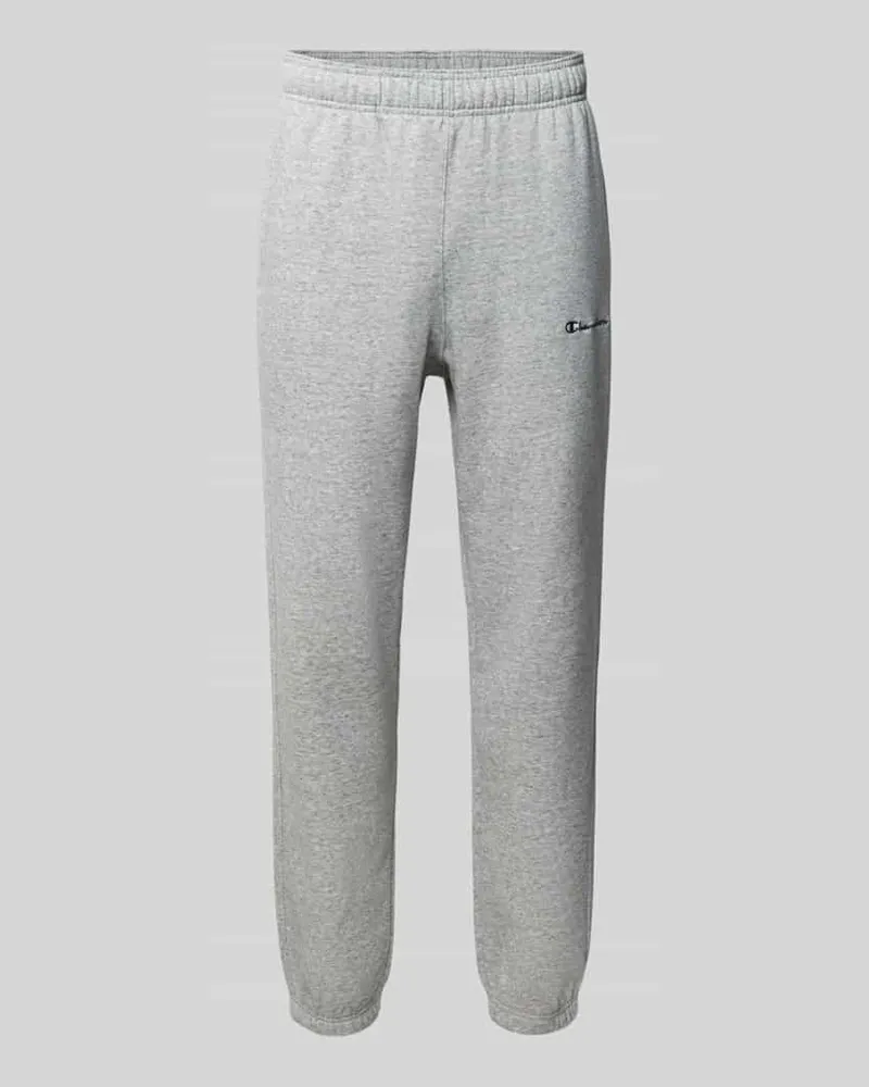 Champion Sweatpants mit Label-Stitching Modell 'ICONS Hellgrau