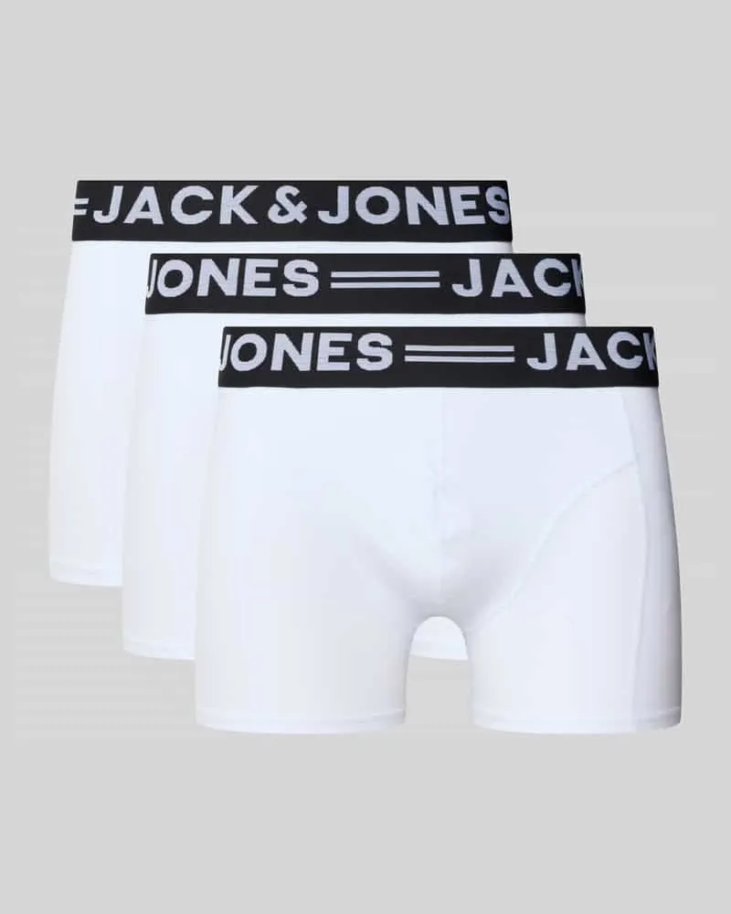 Jack & Jones Trunks mit elastischem Logo-Bund im 3er-Pack 