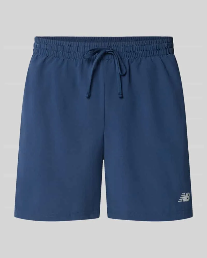 New Balance Shorts mit elastischem Bund und Logo Marine