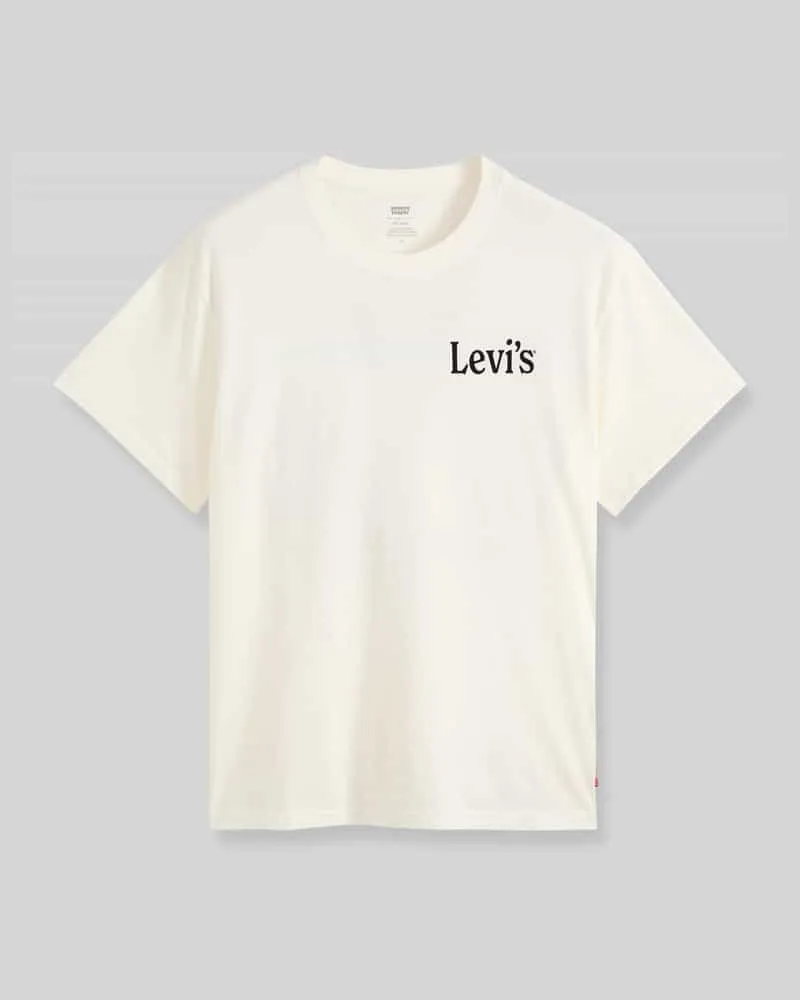 Levi's Relaxed Fit T-Shirt aus reiner Baumwolle Offwhite