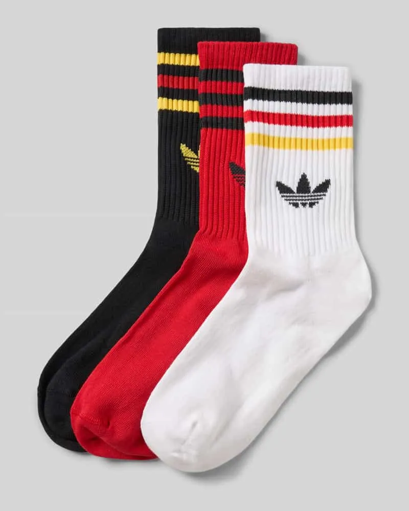 adidas Socken mit Label-Print im 3er-Pack Rot