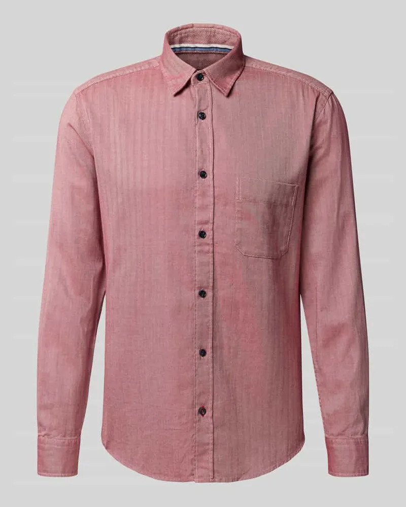Olymp Slim Fit Freizeithemd mit Kentkragen 
