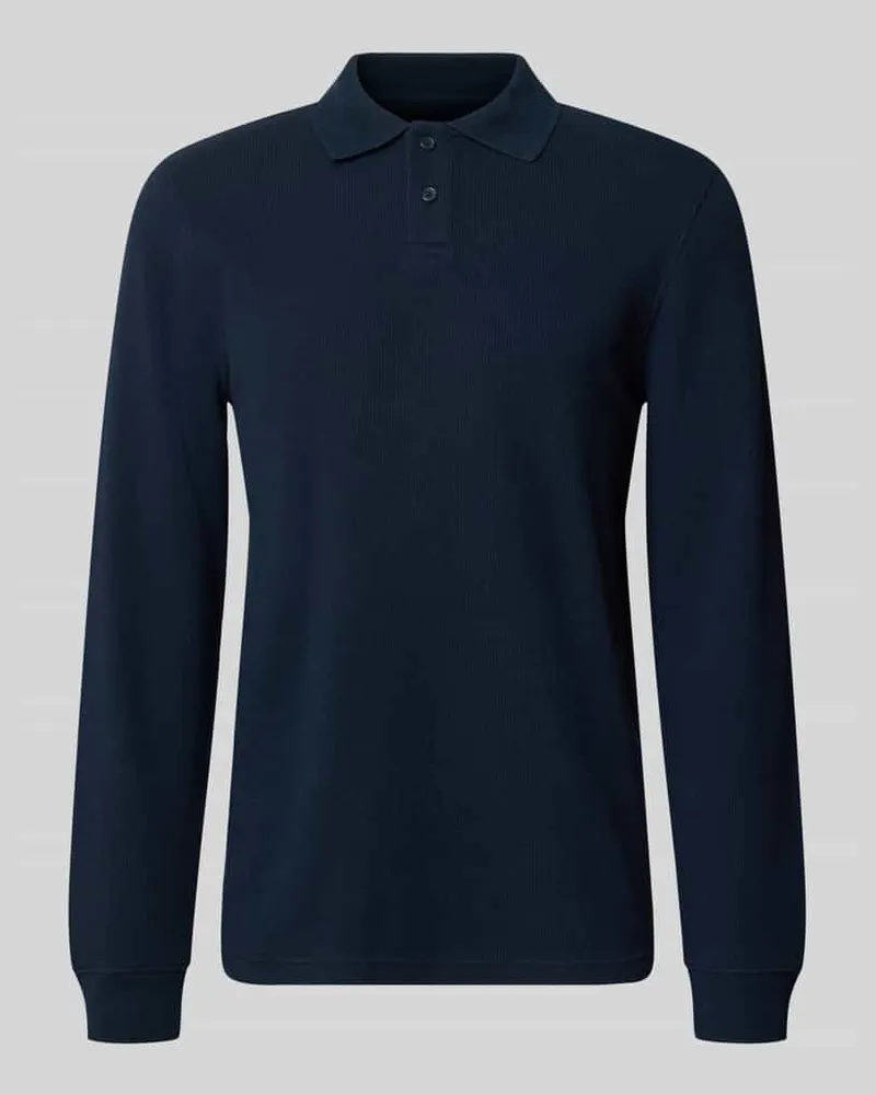 McNeal Relaxed Fit Poloshirt aus elastischem Baumwoll-Mix Dunkelblau