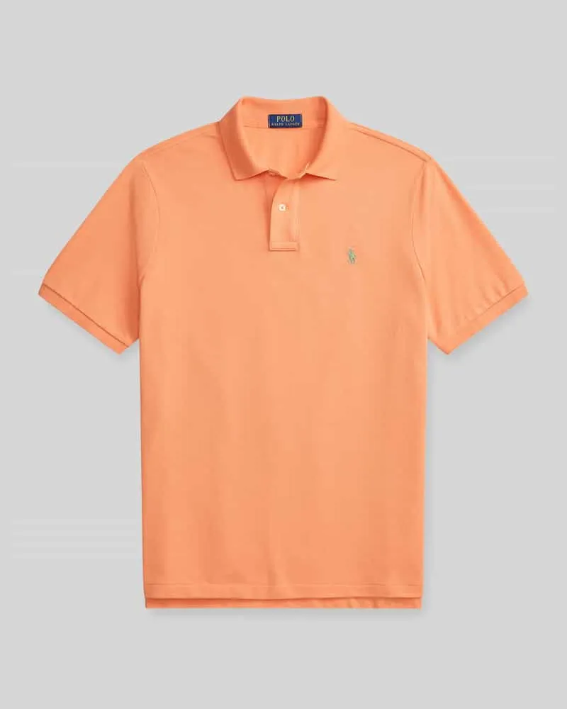 Ralph Lauren Slim Fit Poloshirt aus reiner Baumwolle Orange