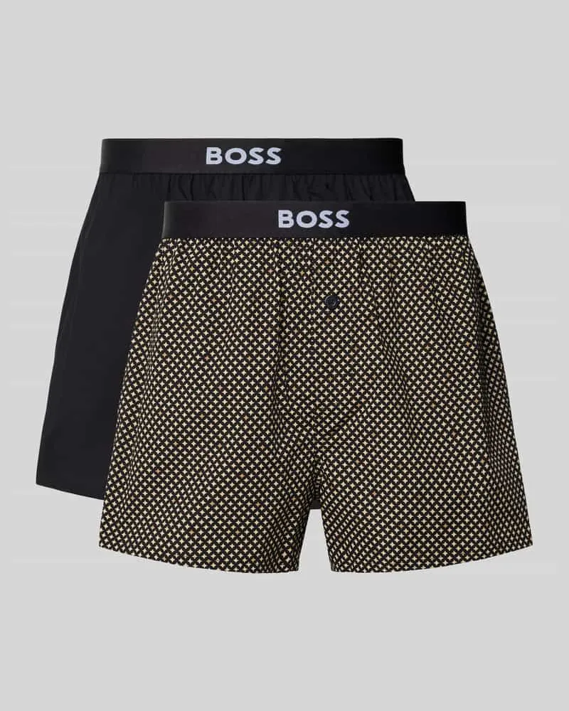 HUGO BOSS Pants Modell '2P Boxer Shorts EW' im 2er-Pack Black