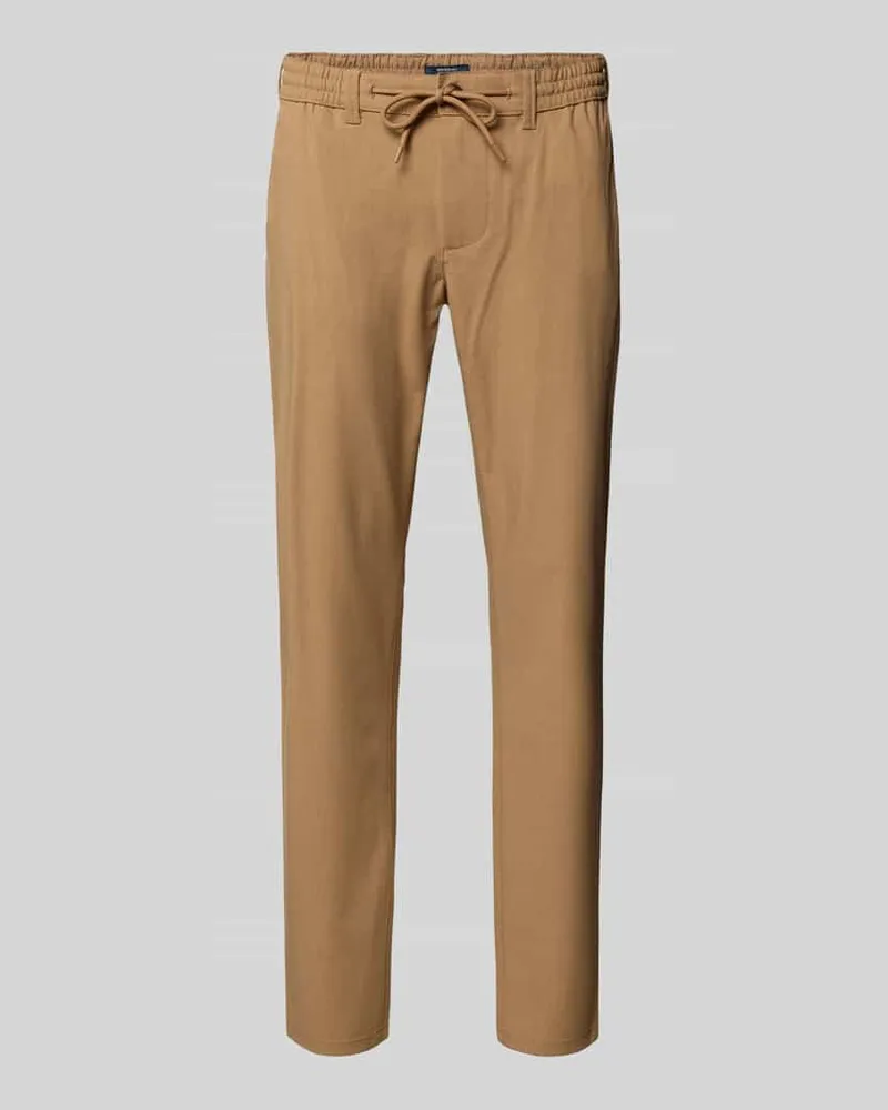 McNeal Stoffhose mit elastischem Bund Camel