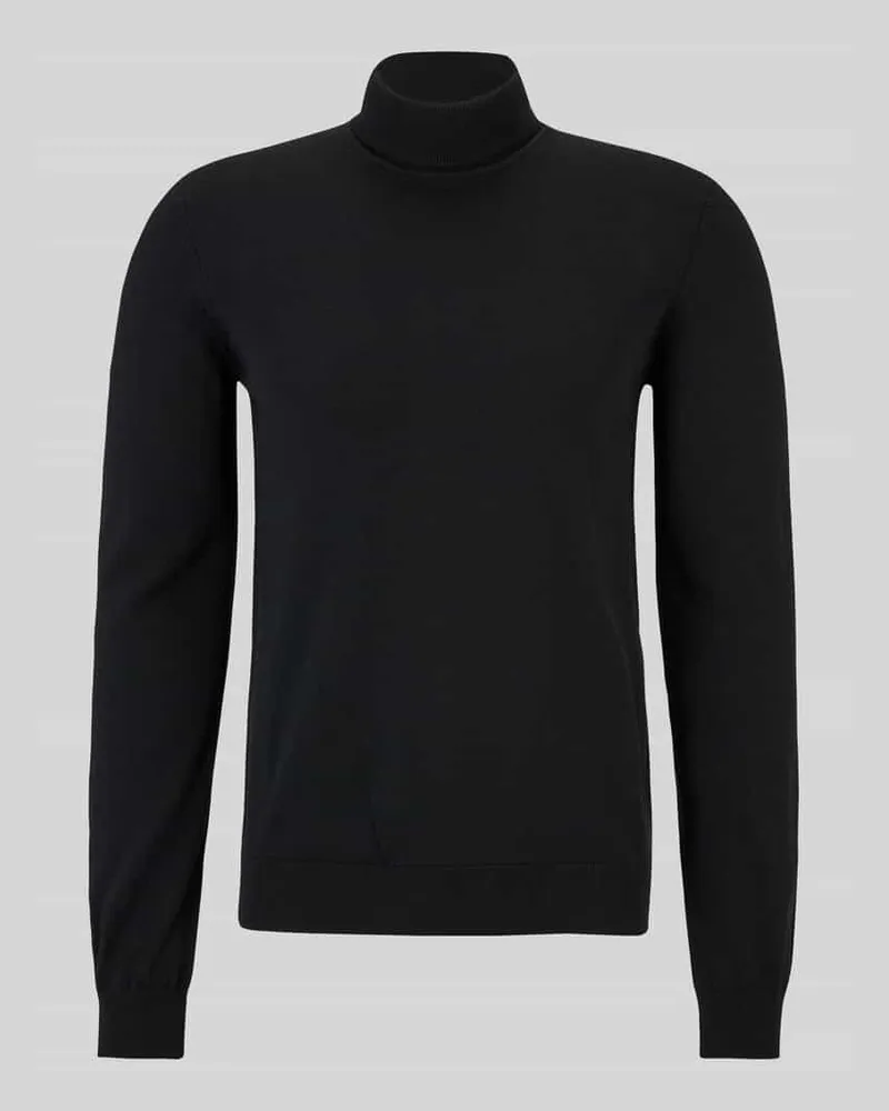 HUGO BOSS Regular Fit Rollkragenpullover aus reiner Schurwolle Modell 'SAN THOMAS 