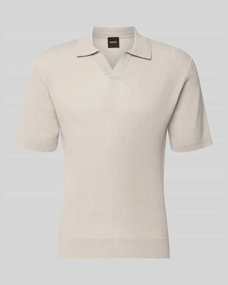 HUGO BOSS Regular Fit Poloshirt aus reiner Baumwolle Modell 'ARAVOLO Sand
