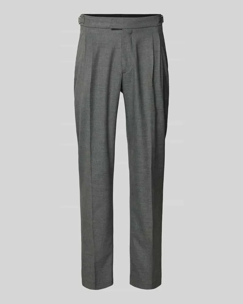 McNeal Anzughose mit Bügelfalten und Gesäßtaschen Dunkelgrau