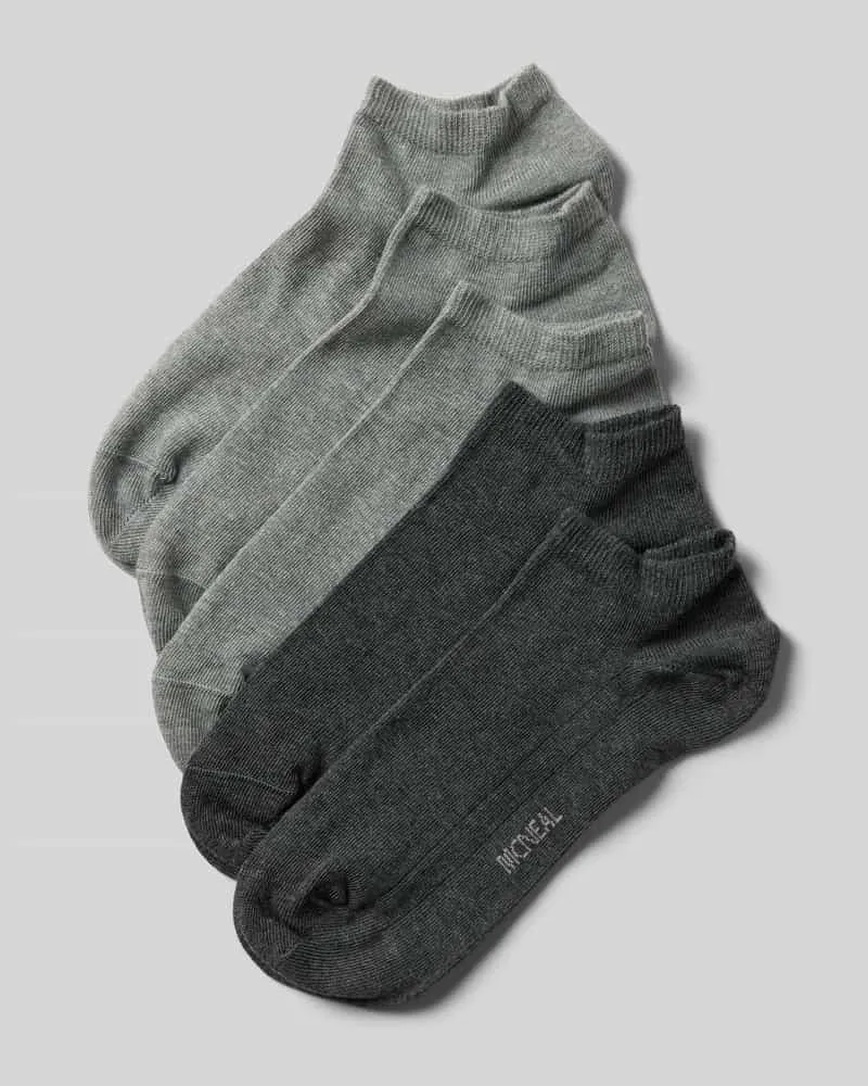 McNeal Sneakersocken mit Stretch-Anteil im 5er-Pack Graphit