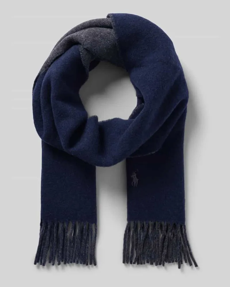 Ralph Lauren Schal aus Woll-Mix Marine