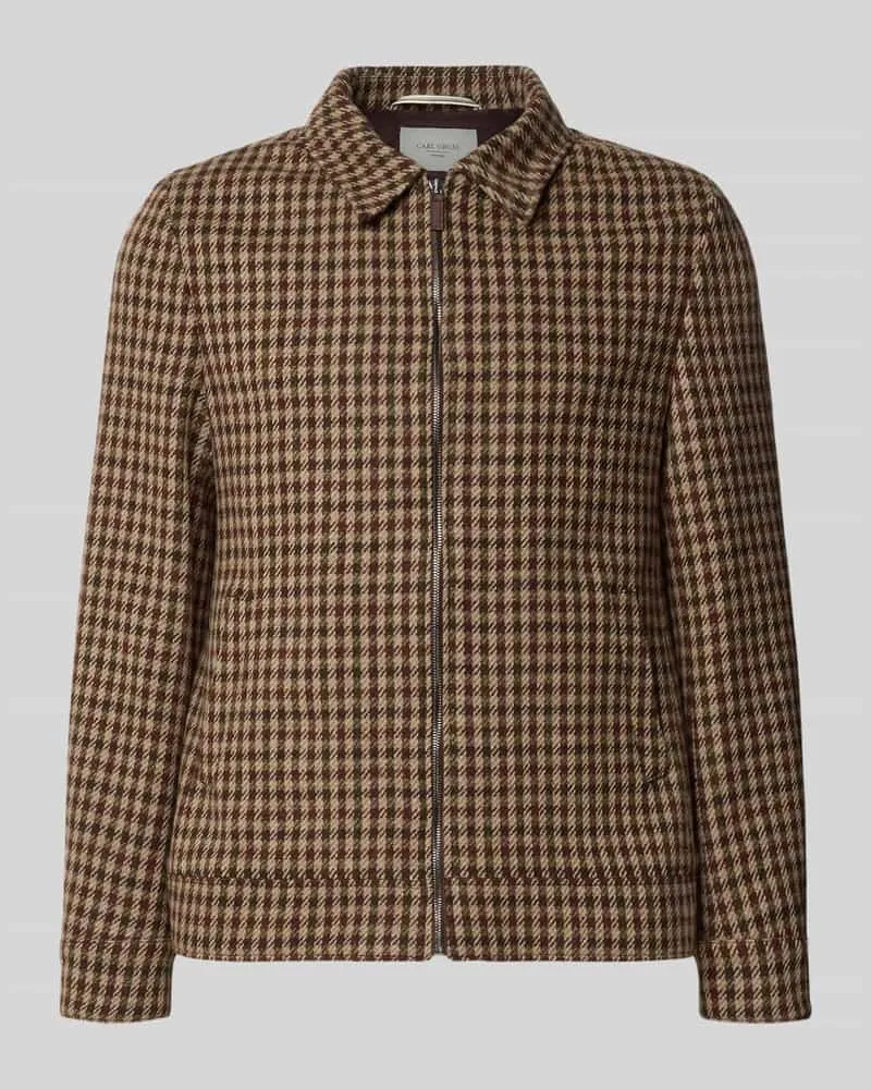 Carl Gross Blouson aus reiner Wolle Modell 'Termino Taupe