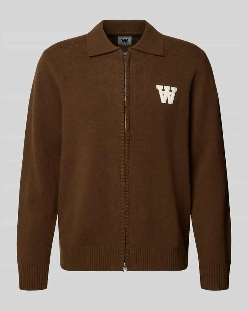 Wood Wood Cardigan aus Wolle mit Zweiwege-Reißverschluss Modell 'Tay Hazel
