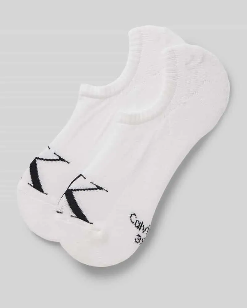 Calvin Klein Sneakersocken mit Logo-Stitching im 2er-Pack 