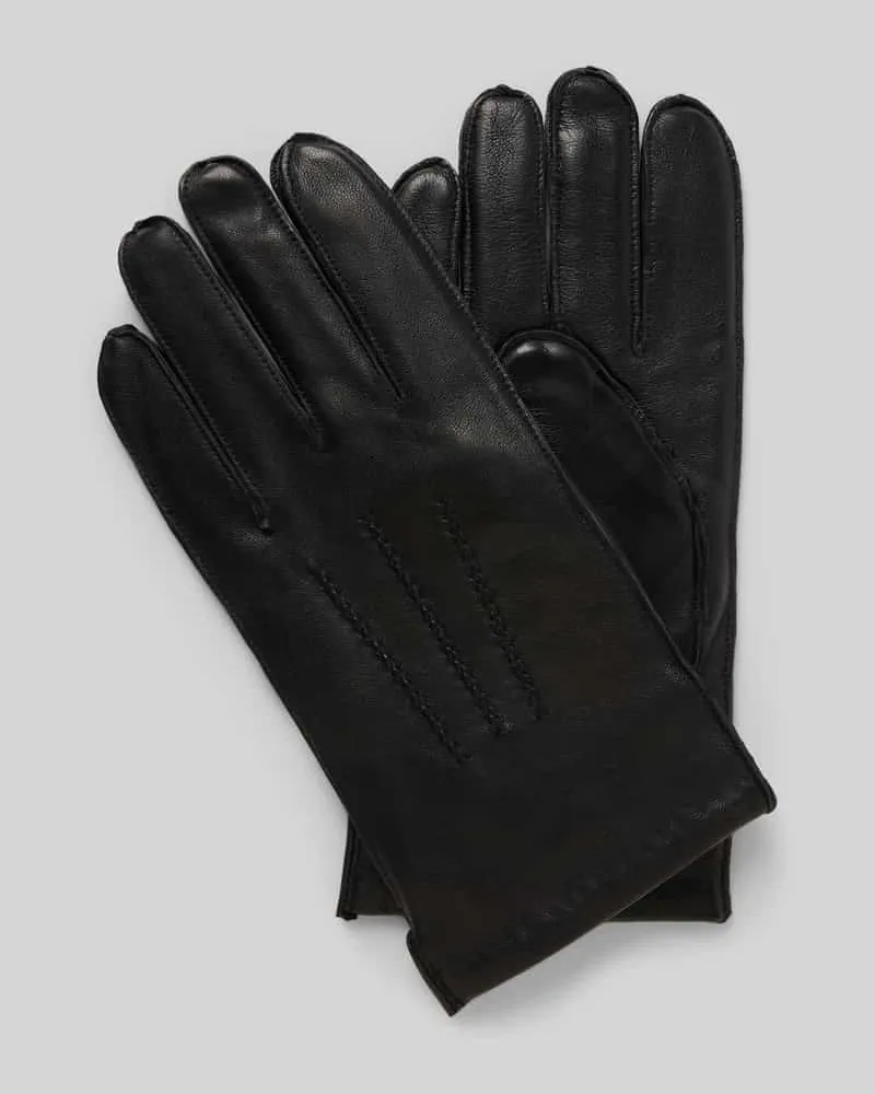 JOOP! Regular Fit Handschuhe aus echtem Schafsleder Black