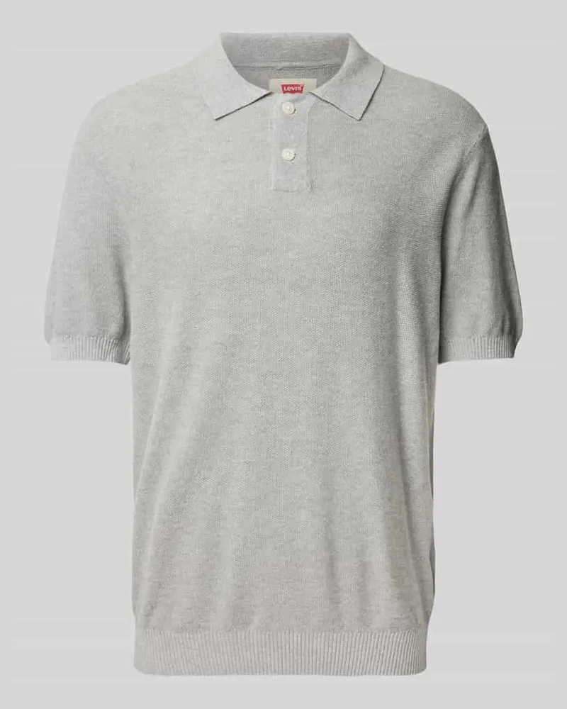 Levi's Regular Fit Poloshirt aus Baumwoll-Mix mit Leinen-Anteil 